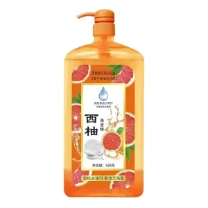 Factory Kitchen Grapefruit Flavored Dishwashing Liquid Soap Household Degreasing Fruit Vegetable Cleaner Detergent Product