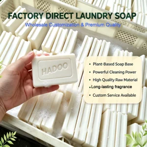 Factory Lemon Scent High Foam Laundry Soap Bar Daily Clothing Use Strong Cleaning Plant-based Soap Formula
