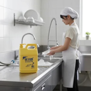 Factory Low Price 5KG Eco Friendly Disposable Lemon Scent Yellow Liquid Dishwashing Detergent for Kitchen Use