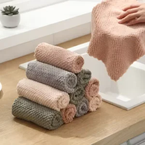 Factory Microfiber Coral Fleece Double-Sided Cleaning Cloths