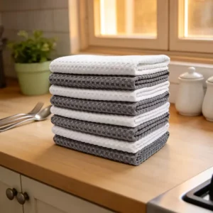 Factory Microfiber Kitchen Towels Premium Thicker Kitchen Cleaning Cloth Custom Size Packaging Dish Towels Tea Towels