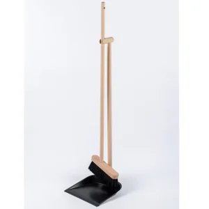 Factory Natural Long Handle Dustpan and Wood Broom Set