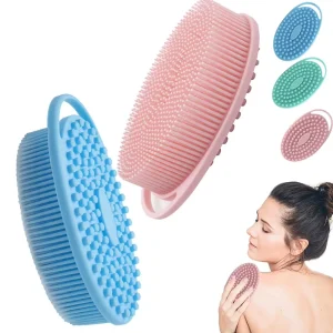 Factory New Arrival Cleansing Scrub Body Brush Silicone Bath Brushes Sponges Silicone Bath and Body Shower Brush Opp 10pcs 125g