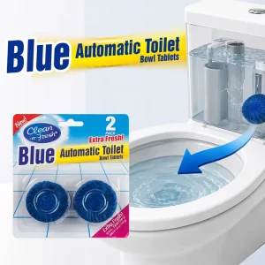 Factory OEM Available 2 Pack 50g Toilet Tank Cleaner Blue Automatic Toilet Bowl Cleaner Tablets