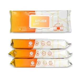 Factory OEM Kitchen Cleaning Wet Wipes Larger Thicker Non Woven Scented ISO9001 Certified Single Use Optimal for Stove Cleaning