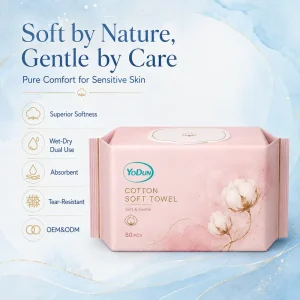 Factory Outlet OEM Brand Cotton Tissue Roll Soft Absorbent Face Wipes for Skin Care Spa Home & Travel Use Disposable