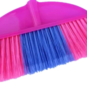 Factory PE+PET Household Floor Broom and Dustpan with Wooden or Steel Handle