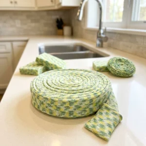 Factory Polyester Sponge Scrubber Raw Material Scouring Pad Roll for Multi Purpose Cleaning