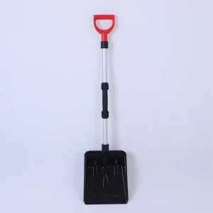 Factory Portable Car Snow Shovel Cold resistant Detachable Telescopic Aluminum Pole ABS Head D Grip Handle 26.5x32cm