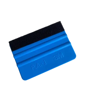 Factory Price Blue Vinyl Squeegee 7.3*10CM Car Screen Flexible Plastic Felt Squeegee for Transfer Film Printing