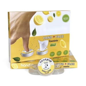 Factory Price Eco-Friendly Lemon Scented Portable Cleaning Tissue Push to Release Cleansing Wipes