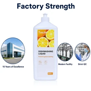 Factory Price Good Quality Fragrant Dish Soap Liquid Kitchen Detergent Customized Logo 800ml