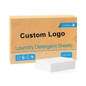 Factory Price Laundry Detergent Sheets Eco Friendly Laundry Detergent Paper Washing Sheets Strips 40sheets