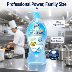 Factory Price Natural Antibacterial Salt Dishwashing Detergent Gentle on Hands Kitchen Cleaner OEM