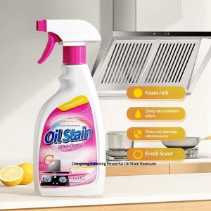 Factory Price Powerful Eco Friendly 500ml Oil Stain Cleaner Kitchen Range Kitchenware Heavy Duty Foam Spray Deep