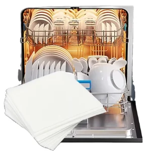 Factory Provide Eco-Friendly Disposable Dish Washing Tablet Dishwasher Sheets Lemon Flavor 11x14cm