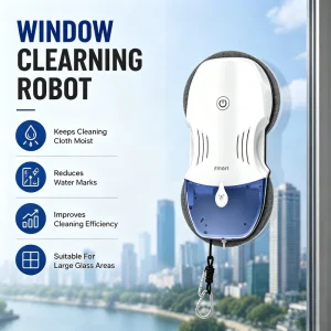 Factory Sale Electric Intelligent Window Cleaning Robot 75mm Slim 120ml Tank for Commercial Outdoor & Car Glass Cleaning