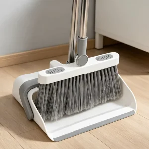 Factory Sale Long Handle 180 Degree Rotatable Broom Dustpan Combo Set Stand up Broom and Dustpan Set Home Floor Cleaning Tools