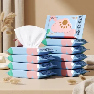 Factory Soft Non Woven Baby Wet Wipes Gentle Cleansing for Newborn Infants Skin Care