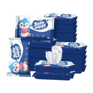 Factory Super Soft Moist Non Woven Mini Baby Wipes Alcohol Free PH Balanced 13x18cm for Sensitive Skin Cleansing