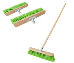 Factory Supply Customized 18” 24” 36” Hardwood Push Broom with Comfortable Handle for Cleaning & Dustpan