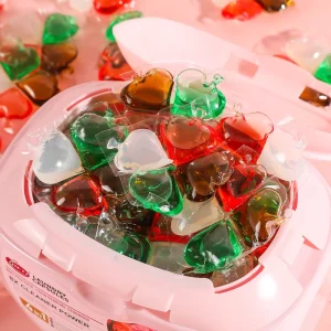 Factory Supply Disposable Eco-Friendly 4 in 1 Laundry Detergent Pods 11g X 60pcs Custom Printed Packaging for Clothes Washing
