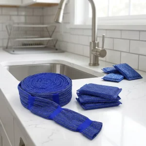 Factory Supply Eco Friendly Kitchen Cleaning Polyester Fabric Raw Material in Roll
