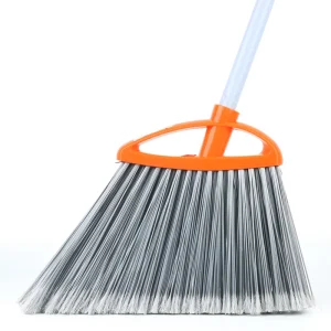 Factory Supply High Quality Durable Multi color Plastic Broom with Long Bristle and Dustpan for Home