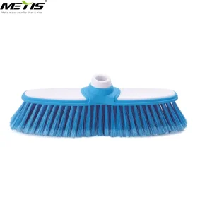 Factory Supply High Quality Household Cleaning Set Multi color Plastic Broom Head Durable Soft Bristles Dustpan