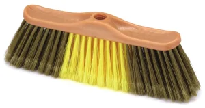 Factory Supply House Cleaning Long Soft Bristle Multi-color Plastic Broom Head and Dustpan for Outdoor Use