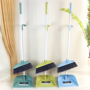 Factory Supply Household Cleaning Set with Soft Bristle Plastic Sweeping Broom