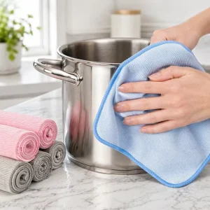 Factory Supply Lint Free Quick Dry Microfiber Glass Towel Eco Friendly Streak Free Cleaning Cloth for Window Car Kitchen