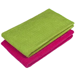 Factory Supply Microfiber Stripe Cleaning Cloth Soft High Absorption Reusable CleaningTowel