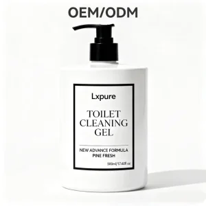 Factory Supply OEM Toilet Cleaner Liquid Lxpure Pine Gel Fresh Scent Odor Elimination Deep Cleansing Removes Stains Limescale