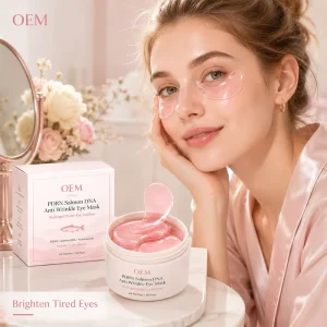 Factory Supply PDRN Eye Mask Caffeine Hyaluronic Acid Puffy Eyes Hydrating Firming Dark Circle Hydrogel Patch Set