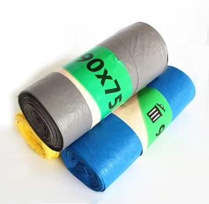 Factory Supply Plastic Recycled Garbage Bag Trash Bag on Rolls With PP String for Outdoor and Garden