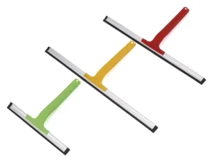 Factory Supply Rubber Window Squeegee with Long Handle for Bathroom Cleaning