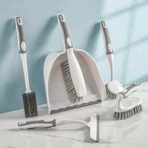 Factory Supply TPR Eco Friendly Bottle Cleaning Scrub Brush Set Handheld Nylon Brush Set