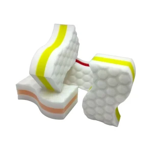 Factory customized colorful scouring pad dishwashing sponge kitchen household non stick oil antibacterial sponges