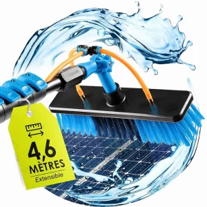 Factory direct Sold 3.6meter Telescopic Solar Cleaning Brush Photovoltaic Cleaning Equipment Household Cleaning Brush
