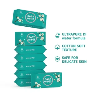Faduo Portable White Non woven 15*20cm 50gsm Camping Facial Mini Pocket Wet Wipes