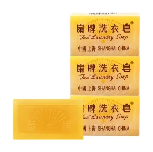 Fan Brand Laundry Soap Bars 150g*6 Pieces Removes Stains Clothes Gentle Hands Phosphate free Suitable Underwear Traditional Home