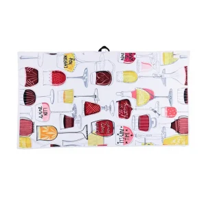 Fashion Printed Microfiber Kitchen Towel Lintless Machine Washable Quick Dry Super Absorbent Cleaning Cloth