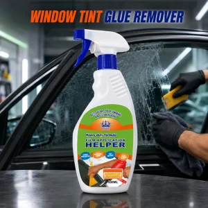 Fast Acting Car Window Tint Glue Remover Car Glass Tint Residue Cleaner Automotive Window Film Adhesive Remover