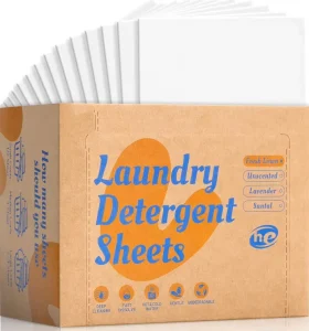 Fast Dissolving Hypoallergenic Eco Friendly Plastic Free Laundry Detergent Sheets