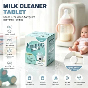 Fast Limescale Removal and Deep Sanitizing Food Grade Ingredients Professional Baby Bottle Machine Cleaning Tablets