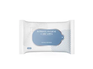 Feminine Hygiene Wipes, 10-Pack, with Natural Plant Extracts and Antibacterial Cleansing