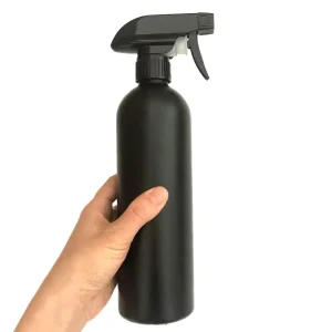 Fine Mist Spray 250ml 500ml 16oz HDPE Black Empty Bottle Hand Sanitizer Plastic Cleaner Refillable Liquid Soap Pump