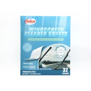 Finice Disposable Eco Friendly Detergent Sheets Car Glass Cleaning Sheet Lightweight Super Concentrated