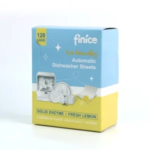 Finice Disposable Solid Automatic Dishwasher Detergent Tablets Super Concentrated Low Foam All in One Dishwashing Sheets